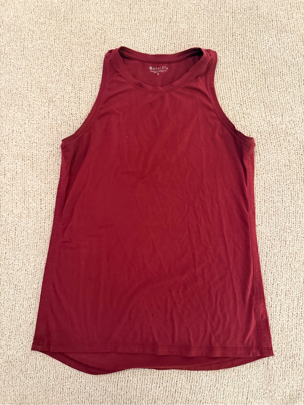 Athleta Women's Burgundy Performance Tank Size Small